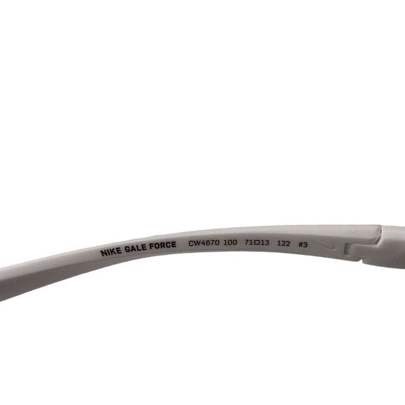 NIKE NEW GALE FORCE 71 MM SUNGLASSES WHITE/SILVER FLASH UNISEX - Picture 5 of 7